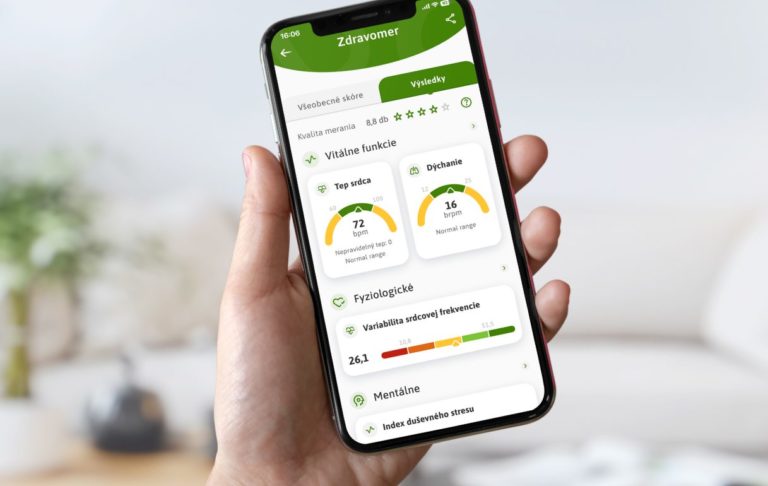 Zdravomer v mobilnej aplikácii